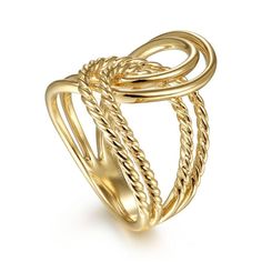 14K Yellow Gold Intertwined Twisted and Polished Rope Ring Width 22.00 mm Thickness 3.50 mm Bandwidth 4.30 mm Size 6.50 Diamond Cuff Bracelet, Pearl Bracelet Gold, Rope Ring, Rope Rings, Gold Rings Stackable, Diamond Fashion Rings, Sterling Silver Hoop Earrings, Sterling Silver Necklace Pendants, Mens Jewelry Bracelet