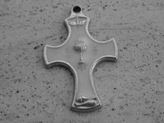 Religious French catholic silvered enameled crucifix pendant cross pectoral cross Jesus Christ, rosary necklace cross communion. Measures: 1,45 x 1,46 inches ( 3,72 x 5,67 cm ) I bought the cross on a brocante ( fleamarket ) in France. I still have a lot other crucifixes, crosses. I deliver all over the world. Registered shipping is possible. If you haven't Paypal, you can pay by bank transfer. If you have a question feel free to ask. Please take also a look at my other items for sale. White Spiritual Cross Pendant Jewelry, White Cross Necklace For First Communion, White Spiritual Cross Jewelry And Charms, White Crucifix Cross Necklace, White Spiritual Crucifix Cross Necklace, White Cross Necklace For Baptism, Silver Spiritual Jewelry For Baptism, Silver Rosary For Baptism, Spiritual Cross Pendant For First Communion