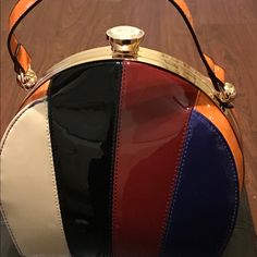 Multi Color Handbag With Shoulder Strap Included. Retro Multicolor Bags For Party, Chic Multicolor Top Handle Shoulder Bag, Retro Multicolor Evening Bag, Trendy Multicolor Bags For Formal Occasions, Retro Multicolor Party Bags, Retro Multicolor Shoulder Bag For Evening, Retro Multicolor Evening Shoulder Bag, Evening Retro Multicolor Shoulder Bag, Chic Multicolor Evening Bag