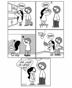 a comic strip with two people talking to each other