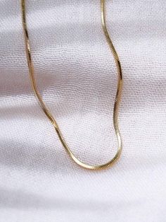 Gold Necklace - Mini Herringbone Chain - Laka - ke aloha jewelry Heavy Chain Necklace, Gold Herringbone Chain, Gold Snake Chain, Shark Tooth Necklace, Tooth Necklace, Mini Gold, Herringbone Chain, Herringbone Necklace, Heavy Chain