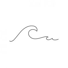 a line drawing of a wave