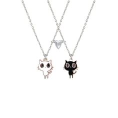 PRICES MAY VARY. Design Style:Cute dog cat friendship necklace for 2 teen girls, magnetic love heart matching necklace, dog puppy pendant necklace, black white cat kitty necklace, best friend BFF necklace for women men. Material: Stainless Steel Chain .Non-toxic, harmless, lightweight, not easy to slip off, long-term and skin contact is not allergic. Size:Chain Length: 60 cm. Use Occasion : As a gifts for women men- Perfect Anniversary gift or Birthday gift for Mom, daughter, Granddaughter, Aunt Cute Black Jewelry With Charms, Black Heart-shaped Necklace For Friendship, Black Stainless Steel Jewelry For Best Friend Gift, Cute Black Hypoallergenic Jewelry, Cute Metal Jewelry With Cat Design, Cute Black Necklace For Valentine's Day, Cute Black Heart-shaped Necklaces, Cute Black Heart-shaped Necklace, Cute Black Heart Necklace