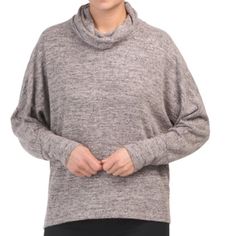 Brand New Super Soft Lucky Brand Sweater - Has Pink/Purple Undertones In It Style Turtleneck, Lucky Brand Sweater, Pink Gray, Dolman Sleeve, Pink Grey, Colorful Sweaters, Turtleneck Sweater, Pullover Sweater, Oversized Fits