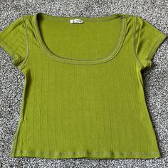 Free People “Intimately” Top Size Small. It’s A Gorgeous Green, Very Stretchy, And Exact Measurements Are In Pics. It’s Definitely A Bit Cropped. From This Season, Never Worn! Green Scoop Neck Top For Spring, Green Fitted Top With Scoop Neck, Basic Green Scoop Neck Tops, Green Fitted Scoop Neck Top, Green Scoop Neck Fitted Top, Casual Green Scoop Neck Crop Top, Affordable Green Distressed Top, Green Scoop Neck T-shirt For Spring, Bohemian Green Cotton Crop Top