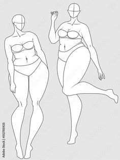 a woman's body is shown in the shape of a female figure, and an outline