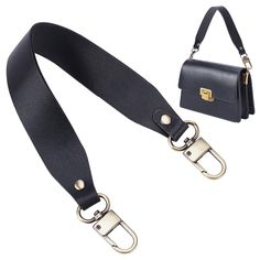 PRICES MAY VARY. Real Leather Strap: consist of genuine black leather cowhide strap and antique bronze zinc alloy swivel clasp, more durable and comfortable, hard to break, deform or peeling off easily. The strap is wider, so you will feel more comfortable and light while carrying the bag. Short Purse Handle: our black leather handles are about 37cm/14.5 inch long, 3.05cm/1.2 inch wide, with 48x25x6mm clasp. Short bag handle perfect for satchal top handle, handbag handle and purse shoulder strap Diy Bag Strap, Leather Purse Strap, Black Leather Shorts, Real Leather Bags, How To Make Purses, Cowhide Bag, Purse Handles, Handbag Handles, Genuine Leather Purse