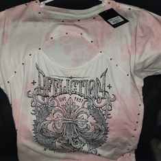 I Purchased This Shirt From Buckle Last Year, And It's Been Hanging In My Closet Since. I Forgot All About It Until Recently, And I've Lost Weight, So It's Too Big For Me. Tags Are Still On The Shirt. It's Pink In Color With Stones All Over. Distressed Y2k Crew Neck Top, Distressed Fitted Grunge Tops, Fitted Grunge Distressed Top, Grunge Stretch Top For Festivals, Stretch Grunge Festival Top, Stretch Grunge Top For Festival, Y2k Crew Neck Top For Festival, Spring Stretch Distressed Tops, Y2k Crew Neck Festival Top