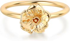 Amazon.com: LADYGD Birth Flower Ring for Women 14K Gold Plated Floral Minimalist Stackable Rings Finger Jewelry Birthday Gifts 12 Month Poppy - Size 8: Clothing, Shoes & Jewelry Delicate Gold Flower Ring For Spring, Dainty Gold Flower Ring For Mother's Day, Gold Flower Stackable Rings For Gifts, Gold Stackable Flower Rings For Gifts, Gold Flower Stackable Rings As Gift, Gold Flower Shaped Stackable Rings For Gifts, Gold Promise Rings For Spring, Gold Flower Promise Ring For Mother's Day, Gold Flower Ring For Mother's Day