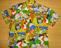 Mens Vintage 70s Waltah Clarke's Hula State Hawaiian Aloha Shirt - XL - The Hana Shirt Co Vintage Aloha, Collar Tips, Dapper Mens Fashion, Hawaiian Outfit, Vintage Hawaiian, Bowling Shirts, Hawaiian Shirt, Vintage 70s