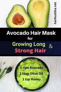 Best Diy Hair Mask, Diy Hair Growth, Hair Growth Tonic, Hair Solution, Cabello Afro Natural, Avocado Hair Mask, Avocado Hair, Best Hair Mask, Hair Mask For Damaged Hair