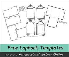 the free lapbook templates for homeschool help online