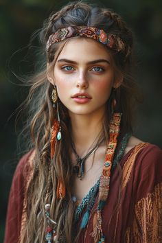 Festival Hair Ideas, Haircut Ideas Brown Hair, Festival Hairstyles, How To Tie Bandana, Pin Up Curls, Dread Hair, Rainbow Braids