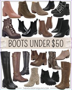 Rounding up budget friendly Fall boots under $50, featuring finds from DSW, Nordstrom Rack and Amazon Fashion. fall-boots-2021 Cheap Boots, Fall Booties, Boot Pulls, Fall Boots, Trendy Denim, Sportswear Fashion, Trending Boots, Favorite Boots, Activewear Fashion