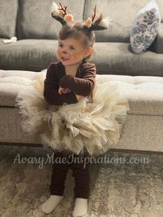 Woodland Deer Tutu, Deer Costume Tutu, Harvest Tutu, Girls Fall Tutu, Newborn Tutu, Infant Tutu, Toddler Tutu, Tulle Tutu, Custom Orders  #woodlanddeer #littledeer #deercostume #deertutu Deer Costume For Kids, Baby Deer Costume, Homemade Tutu, Fall Tutu, Infant Tutu, Halloween Costume Toddler Girl, Twin Halloween, Costume Tutu, First Birthday Tutu