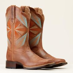 Bright Embroidery, Fly Boots, Square Toe Western Boots, Oak Grove, Maple Glaze, Western Boots Women, Square Toe Boots, The Arena, Western Boot