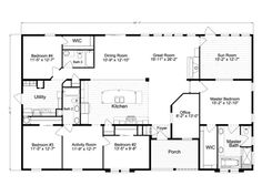 the floor plan for a house with two bedroom and an attached living room, which is also