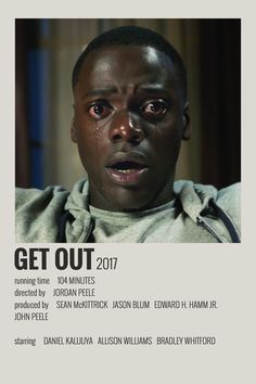 a poster with an image of a man looking at the camera, and text that reads get out 2011