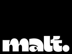 the word malto is written in white on a black background