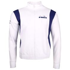 Full-zipped jacket made of polyester piquet, with contrasting inserts. This peculiar fabric adds a retro-inspired feel to the garment. Show these vibes off on the court! $59.99 White Casual Track Jacket With Contrast Panels, Casual White Track Jacket With Contrast Panels, White Track Jacket With Contrast Panels, White Casual Track Jacket With Contrast Color, White Winter Track Jacket With Contrast Color, Casual White Track Jacket With Contrast Color, White Zipper Track Jacket For Winter, Sports White Track Jacket With Contrast Panels, White Track Jacket With Contrast Panels For Sports