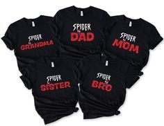 Spiderman Family Shirt,Spiderman Matching Shirt,Custom Family Spider Shirt,Spiderman Birthday Shirt, Spiderman T-shirt,Spider Dad,Spider Mom, Birthday Boy Shirt, Spider-Man Birthday Boy Shirt, Family SpiderMan Shirts, Matching Birthday Boy, Birthday Boy Shirts, Kids tees * High quality and super soft, comfortable shirt. Made with top-of-the-line vinyl and pressed with a professional grade heat press. * Please check all color and size charts before place the order. Since all shirts are custom mad Spiderman Birthday Party Family Shirts, Spiderman Family, Spiderman Birthday Shirt, Spidey Party, Spider Man Shirt, Spiderman T Shirt, Spider Shirt, Spiderman Shirt, Spiderman Birthday Party