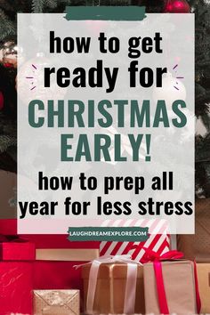 Get your Christmas preparation done early this year! This is how to get everything done early and have a stress free holiday season! #christmas #christmasideas #holidays #christmasprep Getting Ready For Christmas, Ready For Christmas, Clever Ideas, December 1, Christmas Crafts Diy