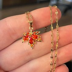 "🍁 Red Zircon Maple Leaf Necklace - Autumn's Elegance 🍂 🎁 FREE Shipping: We craft each Red Zircon Maple Leaf Necklace with love, and we're delighted to offer complimentary shipping as our gift to you. 🌻 Explore More: Dive into the world of elegant crystals at sestreshine.etsy.com. Necklace Features: 💖 Stunning Red Zircon Gemstone: Our necklace showcases a vibrant red zircon gemstone that perfectly captures the hues of autumn leaves. Known for its energy and properties, red zircon is said to bring vitality and creativity to those who wear it. 🌿 Detailed Leaf Design: The pendant boasts intricate details, reminiscent of the beauty of maple leaves. 🌍 High-Quality Chain: The necklace is adorned with a durable and stylish chain, ensuring a comfortable and elegant fit. 🍁 Let Autumn's Beau Leaf Necklace With Stone, Multicolor Leaf-shaped Jewelry Gift, Maple Leaf Jewelry, Earrings Fall Leaves Necklace, Maple Leaf Necklace, Autum Leaf Necklace, Labradorite Jewelry, Spoon Jewelry, Red Necklace