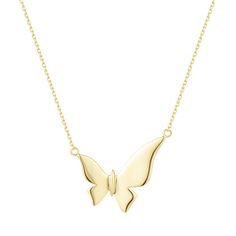 Bright Tango 14K Yellow Gold Butterfly Necklace Jewelry Gift - FANCI ME Elegant Yellow Gold Butterfly Jewelry, Yellow Gold Wing-shaped Jewelry, Fine Jewelry Butterfly-shaped Yellow Gold Jewelry, Fine Jewelry Yellow Gold Butterfly, Yellow Gold Butterfly Charm Jewelry For Formal Occasions, 14k Gold Butterfly Jewelry For Formal Occasions, Elegant Yellow Gold Sterling Silver Butterfly Necklace, Elegant Sterling Silver Butterfly Necklace In Yellow Gold, Formal Yellow Gold Jewelry With Butterfly Charm