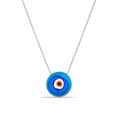 Artful and timeless, the Antique Evil Eye Necklace is imbued with uncommon character. Within a classic gold pendant, an amber eye stares out in a wash of translucent cerulean and indigo glass. Layer with other colorful evil eyes and bold metallics to let the good vibes roll. Each pendant is unique to you! Pair with our Antique Evil Eye Earrings for the most original RAGEN combo! 14k gold plated sterling silver 16-18" Adjustable in length Translucent blue evil eye charm: .5" in width Handmade and Amber Eyes, Evil Eyes, Evil Eye Earrings, Blue Evil Eye, Eye Earrings, Evil Eye Charm, Evil Eye Necklace, Classic Gold, Eye Necklace