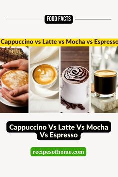 What is the difference between cappuccino, latte , mocha and espresso Coffee Cappuccino, Double Espresso, Mocha Latte, Roasted Coffee Beans, Italian Coffee, Coffee Type, How To Make Coffee