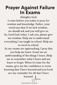 Final Exam Prayer Student, Prayer For Finals Week, Prayers For Success In Exams, Bible Verse For Failure, Prayer Before Studying For Exam, Prayer For Final Exams, Prayer To Pass An Exam, Prayer For Passing An Exam, Prayer For Academic Success