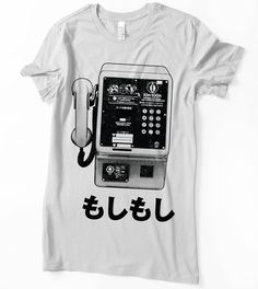 Public Phone, Tops Amazon, Winter Purses, Japanese Shirt, Japanese Tshirt, Vintage Phones, Chiffon Floral, Japanese Vintage, Tops Casual