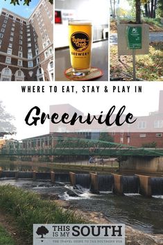 there is a collage of pictures with the words greenville