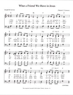 what a friend we have in jesus sheet music