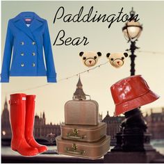 Paddington Bear Movie Fashion Inspiration, London Ideas, Dress Up Ideas, Book Character Day, Bear Outfit, Nursery Room Themes, Bear Dress, Hot Clothes, Literary Characters