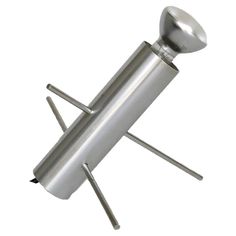 a metal object with two forks sticking out of it's center and one end