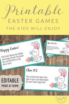 printable easter games for kids to play with