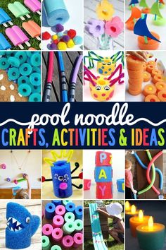 this is a collage of crafts and activities for kids