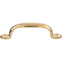 a gold door handle on a white background