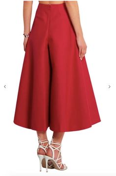 PDF sewing pattern for extra wide leg pants in plus sizes 1XL - 5XL Mid calf length A-line palazzo culottes with high waist, side seam pockets, back zipper and faced waistline. Enjoy a lot of movement with this show stopping trousers. Here's a link to size XS - XL https://etsy.me/3sazdT6 Please check the size chart and ask any questions about this item before you buy it. You'll get fabric yardage and short instruction on how to sew this garment. Please note, you'll need some sewing knowledge and A-line Bottoms In Solid Color For Summer, A-line Solid Color Bottoms For Summer, Elegant Solid Color Full Skirt, Elegant Full Skirt In Solid Color, High Waist Culottes For Evening, Summer Evening A-line Bottoms, Wide Leg Lined Skirt, A-line Pleated Skirt For Evening, Spring Wide-leg Lined Culottes