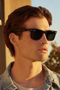 #rayban #rayban2023 #raybanstyle #eyefashion #blacksunglasses #luxuryeyewear #euroopticanyc #eurooptica #menstyle Men Shades Sunglasses Fashion, Man Sunglasses Aesthetic, Men’s Raybans, Mens Sunglasses Outfit, 80s Sunglasses Men, Rayban Glasses Men, Black Sunglasses Aesthetic Men, Sun Glasses Mens Outfit, Mens Sunglasses Aesthetic