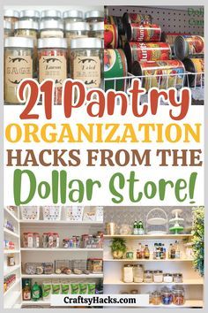 two pantry organization hacks from the dollar store