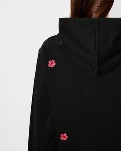 'Boke Flower' classic embroidered hoodie.
KENZO Paris embroidery at chest.
Light Soft Unbrushed Molleton. Spring Hooded Sweatshirt With Embroidered Logo, Embroidered Hoodie For Streetwear In Spring, Embroidered Hoodie For Spring Streetwear, Embroidered Hooded Hoodie For Spring, Spring Embroidered Hoodie For Streetwear, Flower Embroidered Hoodie, Spring Embroidered Hooded Hoodie, Hooded Hoodie With Floral Embroidery For Spring, Black Sporty Hoodie With Embroidered Logo