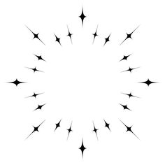 black and white starburst clipart with space in the middle for your text