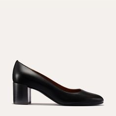 Elevate the everyday in our versatile block heel. With an elegant shape and our signature attention to fit, this shoe answers the age-old question, "Where the heck can I find a comfortable heel?" Elegant Court Shoes With Rubber Sole, Casual Low Heel Court Shoes With Leather Sole, Casual Court Shoes With Leather Sole And Low Heel, Chic Office Court Shoes With Rubber Sole, Chic Leather Shoes With Low Heel And Rubber Sole, Chic Almond Toe Heels With Rubber Sole, Classic Leather Shoes With Low Heel And Removable Insole, Leather Business Shoes With Padded Heel, Elegant Fall Court Shoes With Rubber Sole