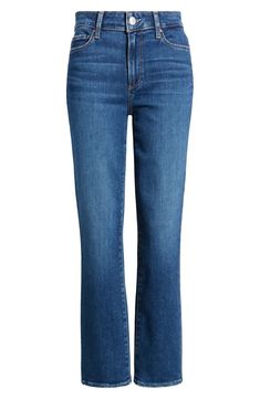 PAIGE Cindy High Waist Ankle Straight Leg Jeans | Nordstrom Summer Wardrobe Essentials, Swimming Outfit, Sports Blazer, Work Tops, Comfortable Dress, Toddler Girl Outfits, Anniversary Sale, Fashion Help, Stretch Denim