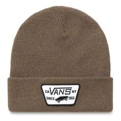 Vans Logo Milford Beanie 'Brown' VN000UOU1LE Vans Logo, ? Logo