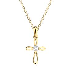 Perfect first communion gift for girls! This is a timeless keepsake necklace that makes a very special gift for her first holy communion. Stunning infinity cross necklace accented with a sparkling cubic zirconia stone with special anti-tarnish coating applied to prevent tarnish keeping them looking shiny and bright.💗 Choose from .925 Sterling Silver or 14K Gold-Plated (over sterling silver)💗 Available in two chain lengths: 14 inch or 16-18 inch (adjustable). Silver chain is a box chain with du Elegant Cross Pendant For Confirmation, Elegant Cross Necklace For Confirmation, Elegant Confirmation Cross Pendant Jewelry, Cross Jewelry For Confirmation And Mother's Day, Communion Gifts Girl, Godchild Gift, Keepsake Necklace, Infinity Cross, Special Gifts For Her