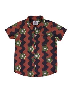 Seaesta's signature button up shirt in a wavy print with retro florals. Features a modern, slim fit for the raddest kids around. Sizing: Please note that this is not traditional juniors sizing. The size range runs from approximately 2T (small) to 9Y (XL). Sizes are approximate. Small: approx 2/3 Medium: approx 4/5 Large: approx 6/7 Extra Large: approx 8/9 We recommend measuring a current button down shirt that fits your child well and then comparing those measurements to our size chart for sizin Button Up Shirt, Button Downs, Button Up Shirts, Camo, Extra Large, Button Down Shirt, Button Up, Daisy, Size Chart