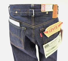 LEVI'S LVC 1937 501XX 37501-0015 Selvedge Raw Jeans Buckle Back Men's 34/34 NEW*. Special jeans have been reimagined for today by the LVC collection. Original 1937 style 501XX was the first to have the red tab logo. These have a rounded top block with back buckle, straight leg, red line premium selvedge and concealed copper rivets. Raw shrink-to-fit denim. Button fly. 5 pockets. Letter in back pocket. Well made in Bulgaria. Condition:  New with tags. Please see pictures and measurements. Size: 3 Levis Lvc, Special Jeans, Older Mens Fashion, Raw Denim Jeans, Chef Pants, Levis Vintage Clothing, Levis Vintage, Raw Jeans, Men Stylish Dress